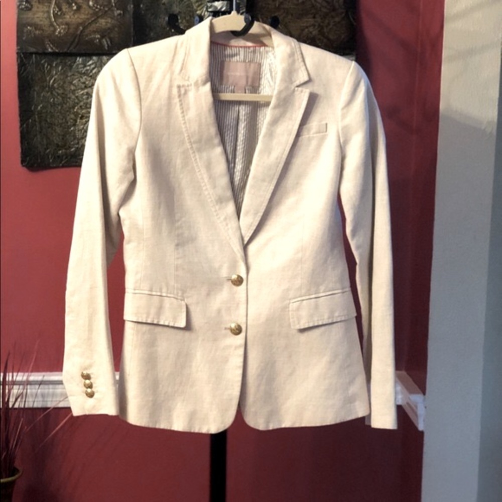 Banana Republic Linen Blazer - Picture 3 of 13